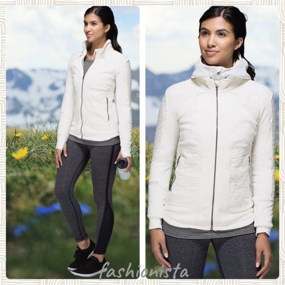 lululemon athletica Jackets & Blazers - LULULEMON FLEECY KEEN II QUILTED JACKET REMOVABLE HOOD SZ 4